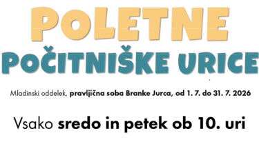 Poletne počitniške urice – naslovna grafika.