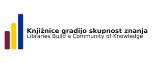 Knjižnice gradijo skupnost znanja (Libraries Build a Community of Knowledge) – logotip.